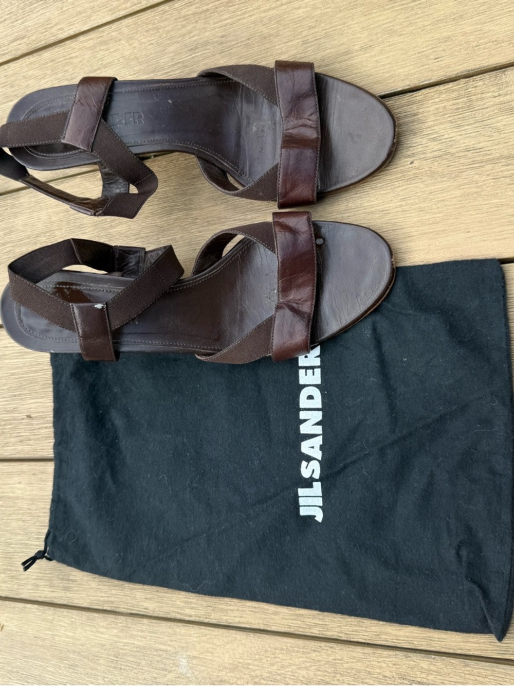 Vintage brown Jill Sander size 41 shoes. Please look at scuffs